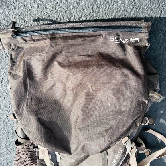 Gregory Savant 58 Backpack Unisex Large 58L Gray Hiking Camping Size Medium - Picture 5 of 16